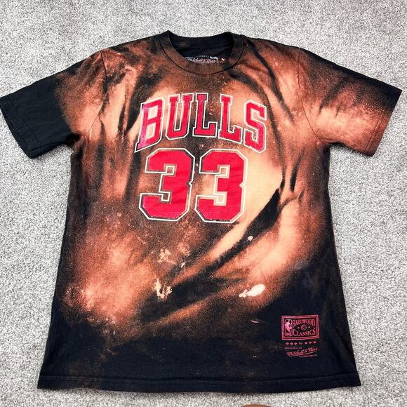 Mitchell & Ness Chicago Bulls Pippen #33 Bleach T size L - Picture 1 of 5